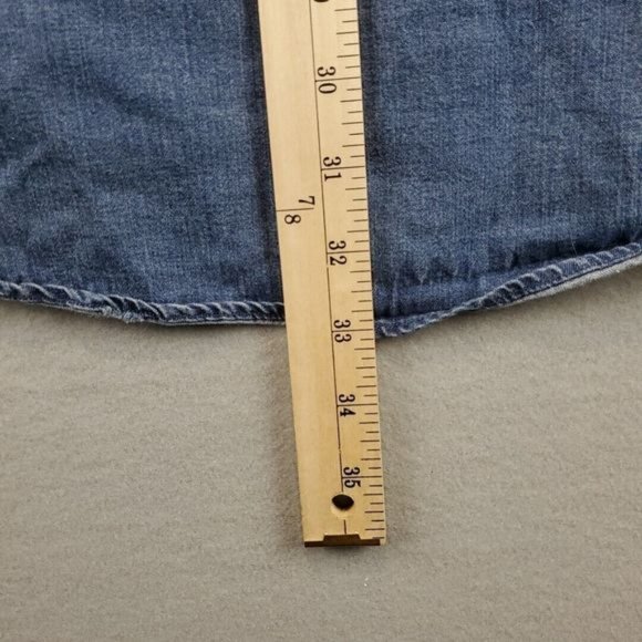 Pendleton Blue Denim Men's Button Dress Shirt Long Sleeve Embroidered Tag L - Picture 7 of 7